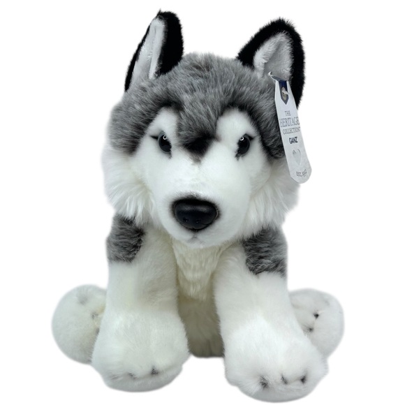 GANZ Other - 2011 Ganz Heritage Collection H14905 Siberian Husky 10” GREY & White Plush